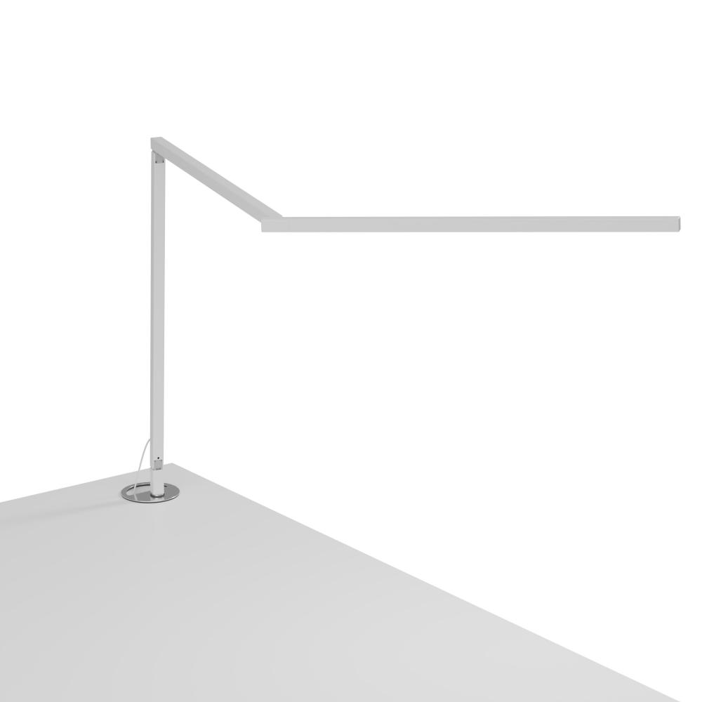 Koncept Lighting ZBD3000-D-MWT-STD-GRM Z-Bar LED Desk Lamp Gen 4 with grommet mount (Daylight; Matte White)